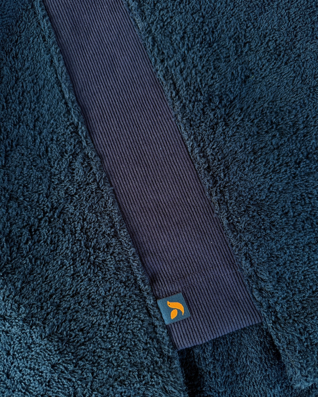 Navy Bond polo shirt by So English with ribbed collar and sleeve cuffs, casual men's shirt made in the UK