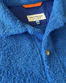 So English Bond polo shirt in Brighton Blue, featuring a classic fit and detailed collar, made in the UK.