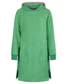 Fresh green Bude hoodie by So English, a long casual hoodie with a relaxed fit and beachwear style, made in the UK.
