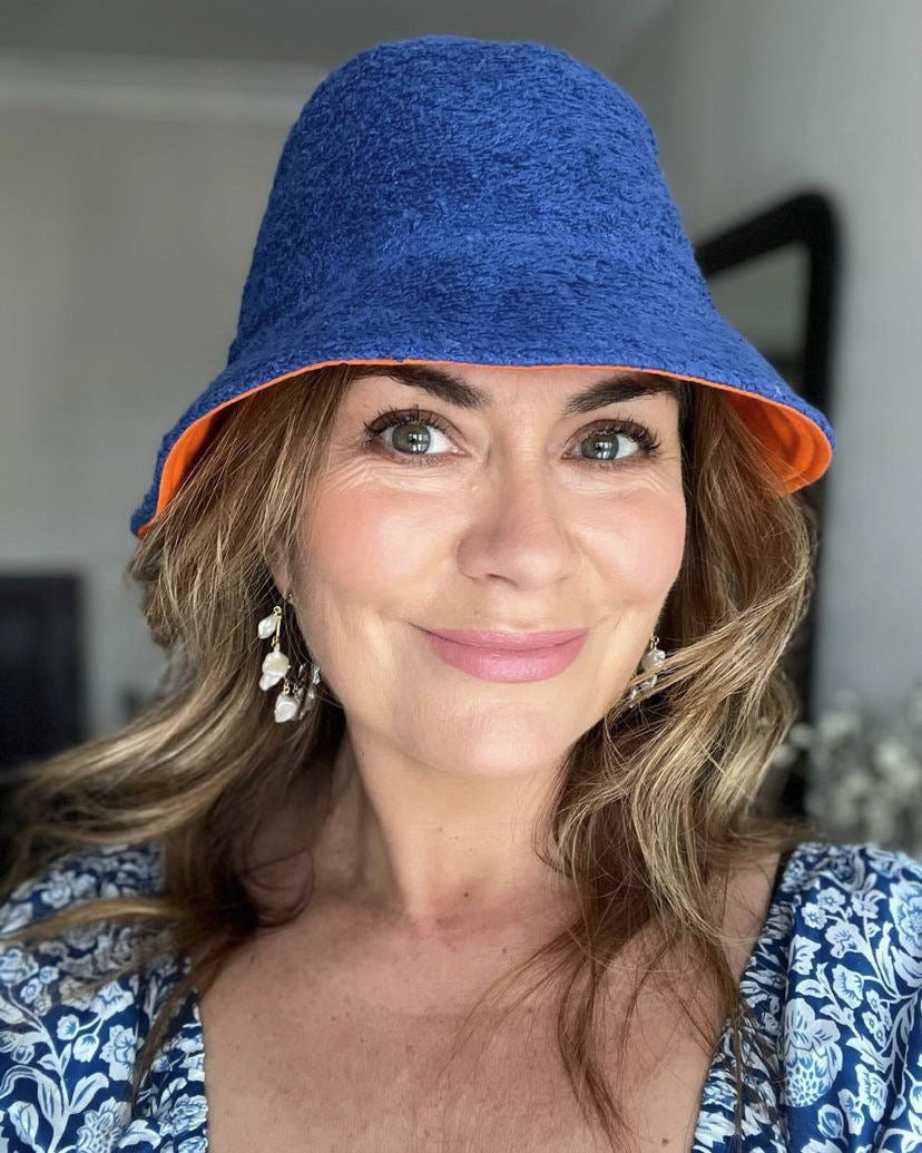 So English Curtis hat, a stylish beachwear accessory made in the UK, featuring a wide brim and casual design.